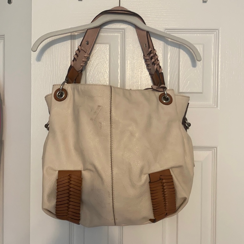 Jessica Simpson shoulder bag! Few spots.